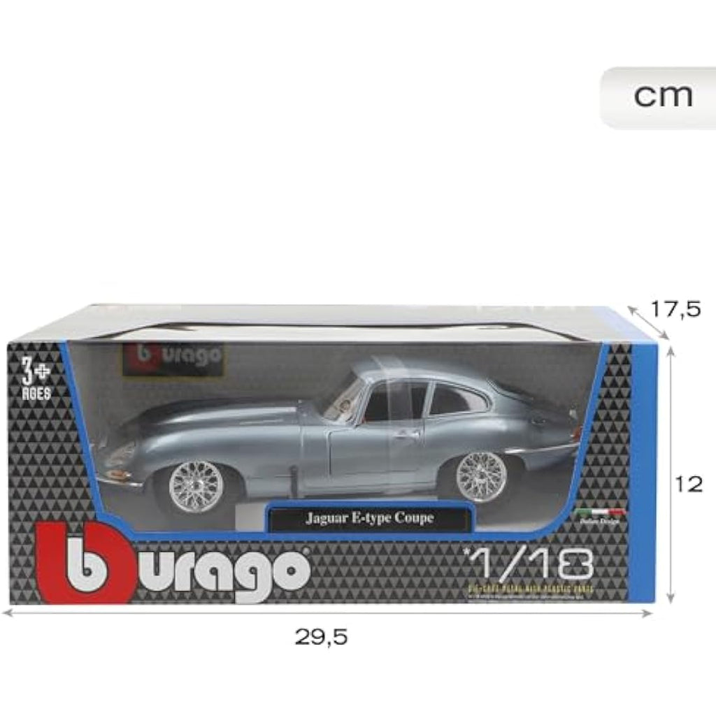 Bburago Jaguar E-Type Coupe 1961 - 1:18 Scale Diecast Model Car