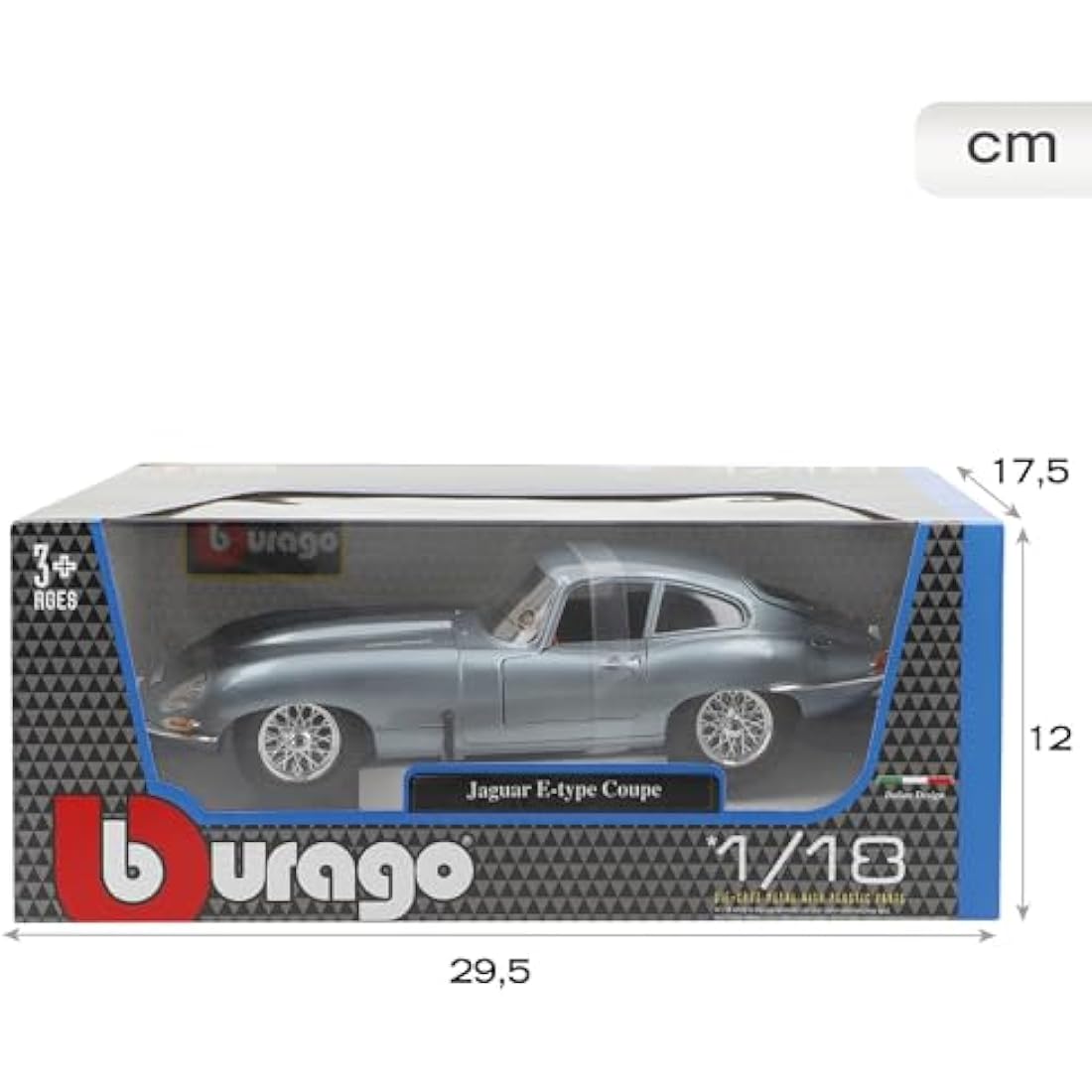 Bburago Jaguar E-Type Coupe 1961 - 1:18 Scale Diecast Model Car