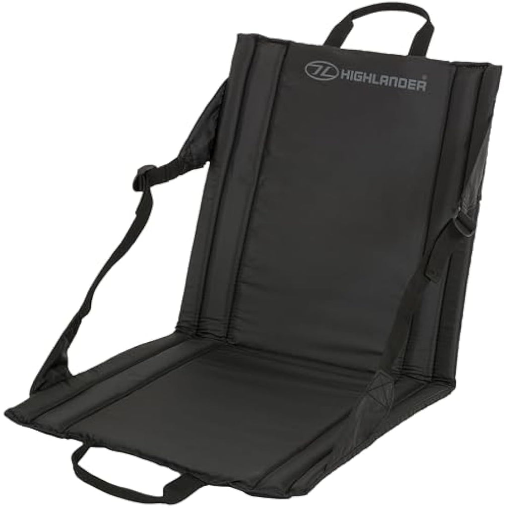 Highlander Outdoor Sit Mat – Portable Folding Stadium Seat with Back Support