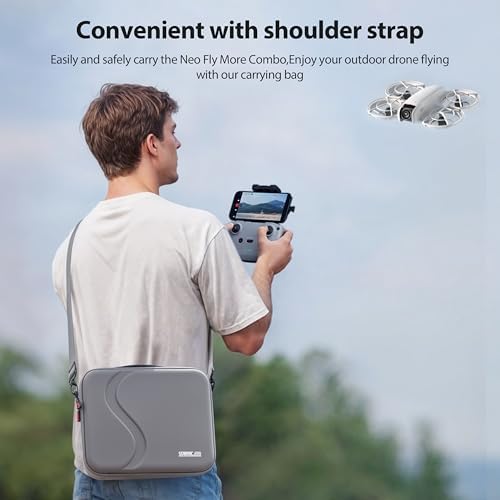 STARTRC DJI Neo Carrying Case | PU Storage Bag for Fly More Combo