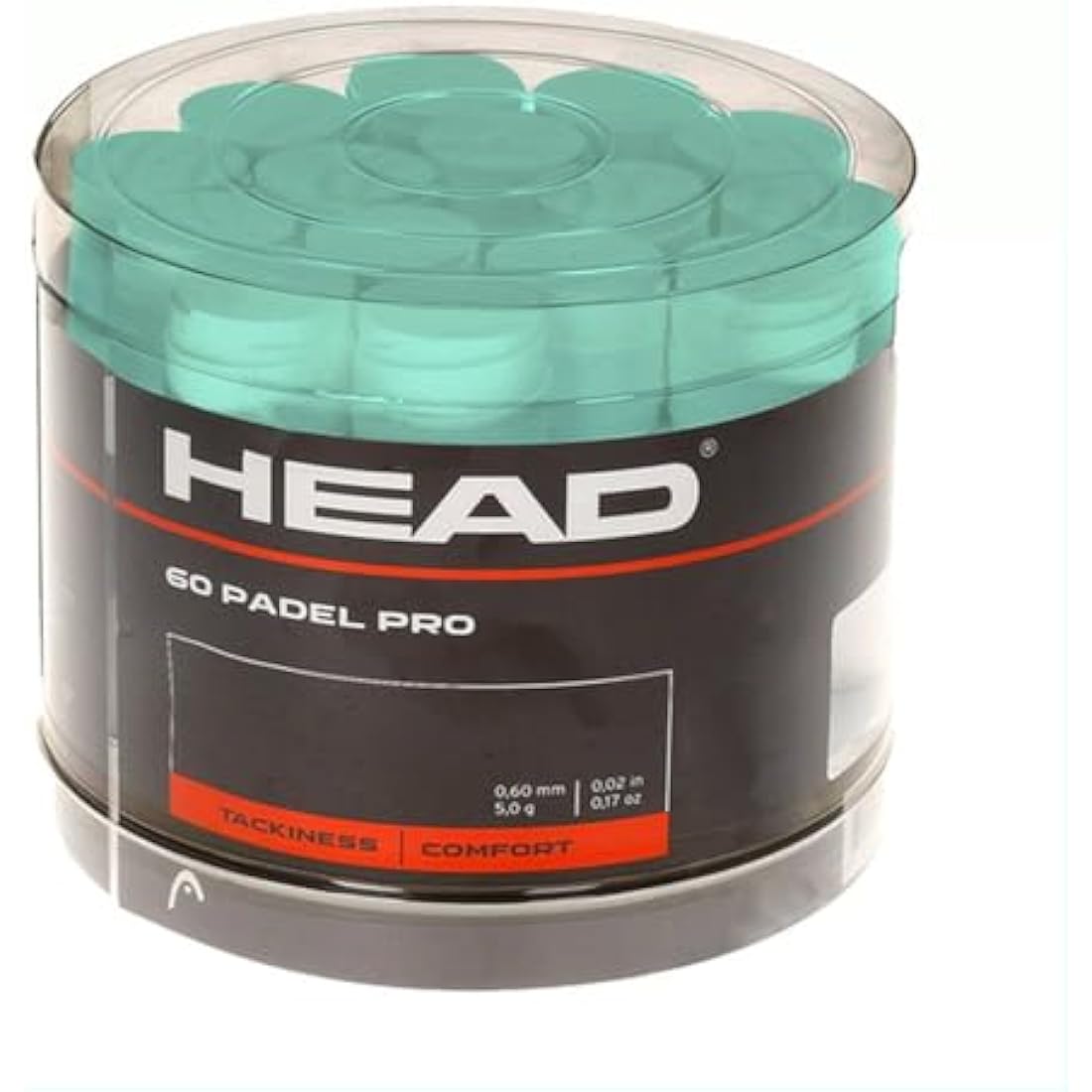 HEAD Tennis Racket Grip Tape – Moisture Absorbent Overgrip (60-Pack)