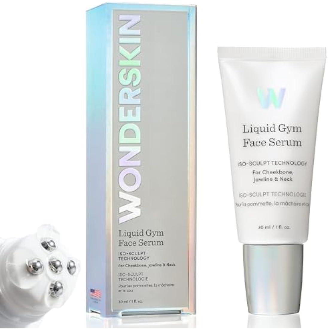 Wonderskin Liquid Gym Face Serum | Hyaluronic Acid Tightening & Contouring