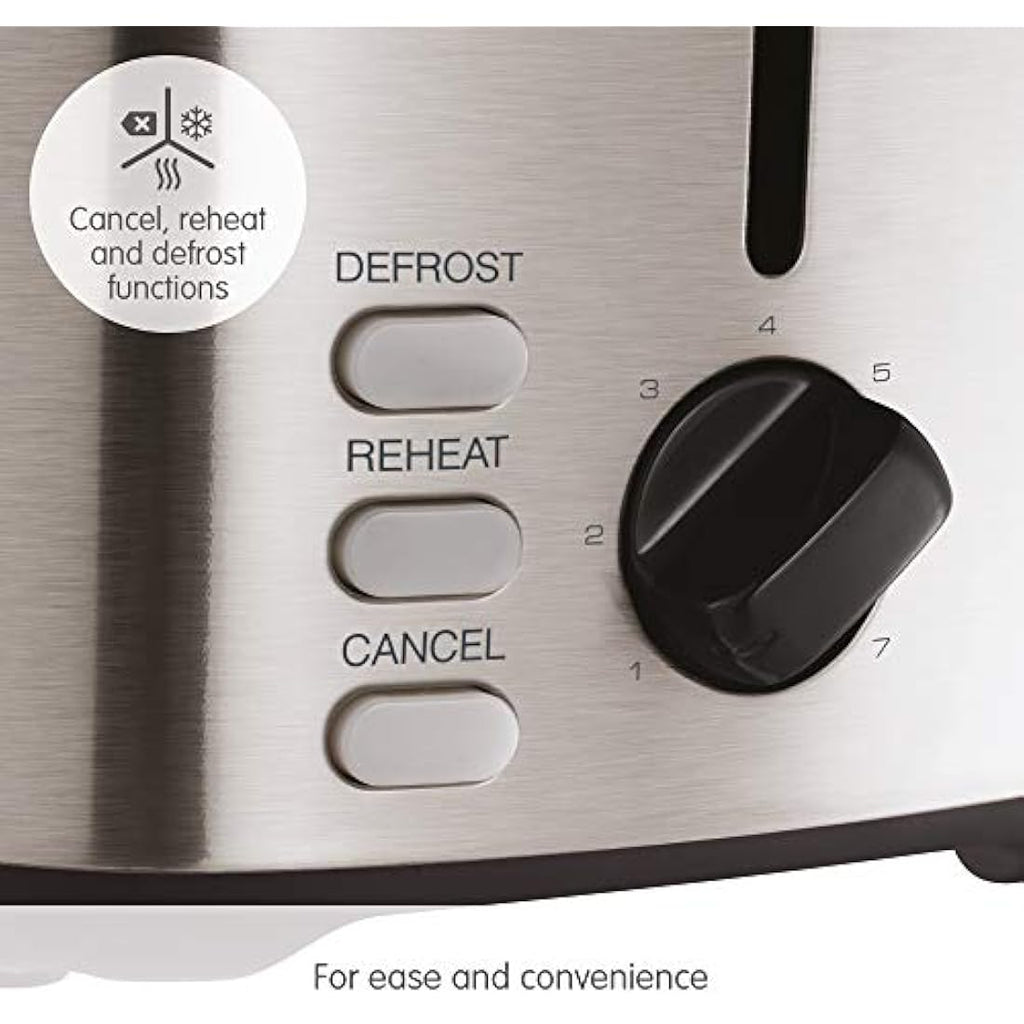 Morphy Richards Equip 2 Slice Toaster | Wide Slot Stainless Steel