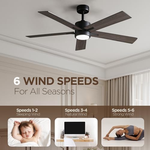 Vagizm 52" Ceiling Fan with Light – Silent DC Motor & Remote Control