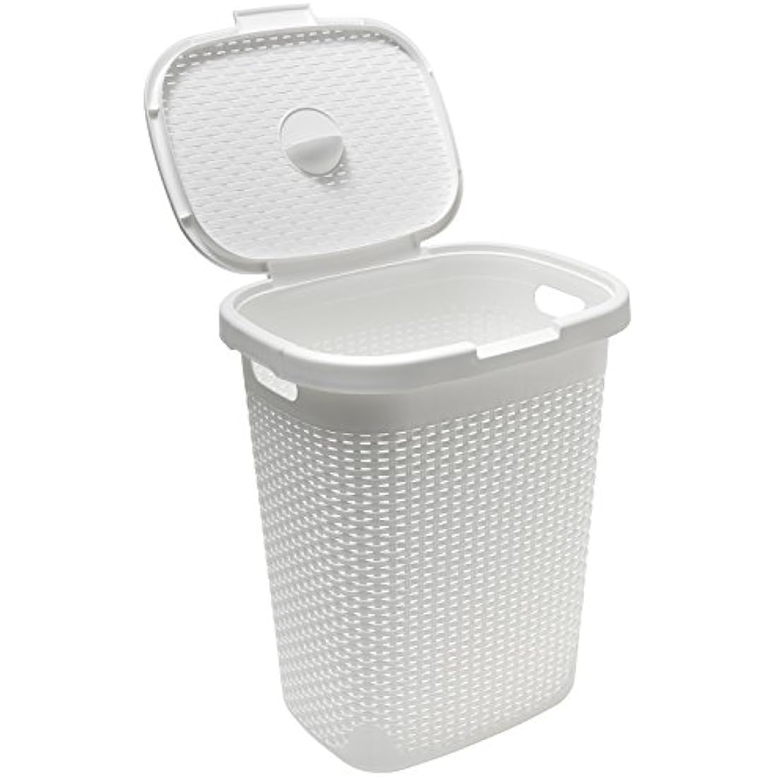 Addis 50L Faux Rattan Laundry Hamper – Cream Storage Basket with Lid