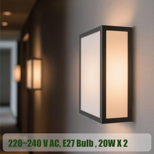 EBION Outdoor Wall Lantern – Modern IP54 Waterproof Aluminum Sconce