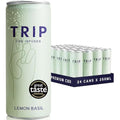 TRIP Lemon Basil CBD Sparkling Water – Low Calorie & Vegan (24 x 250ml)