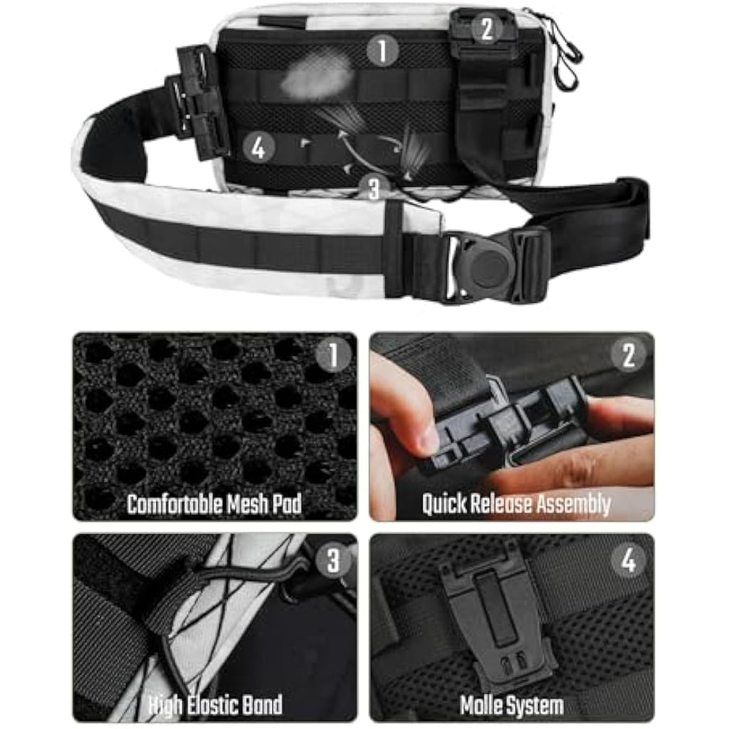 Tactical Geek Cache L3 EDC Sling Bag – Lightweight Nylon Crossbody Daypack