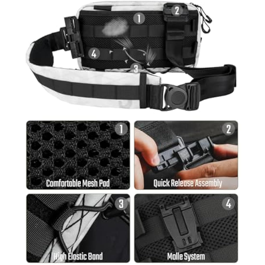 Tactical Geek Cache L3 EDC Sling Bag – Lightweight Nylon Crossbody Daypack
