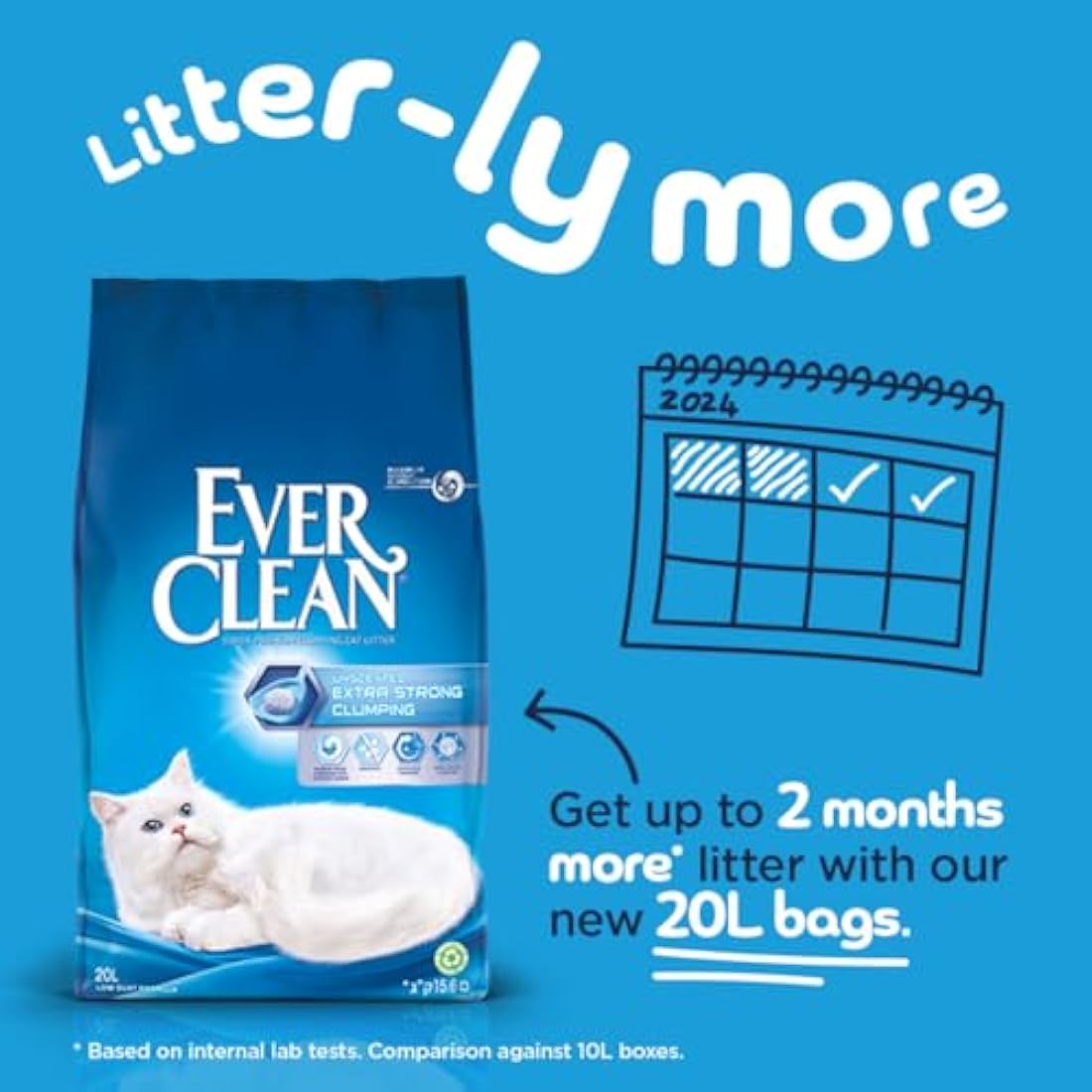Ever Clean Extra Strong Scented Clumping Cat Litter - 20L Odor Control