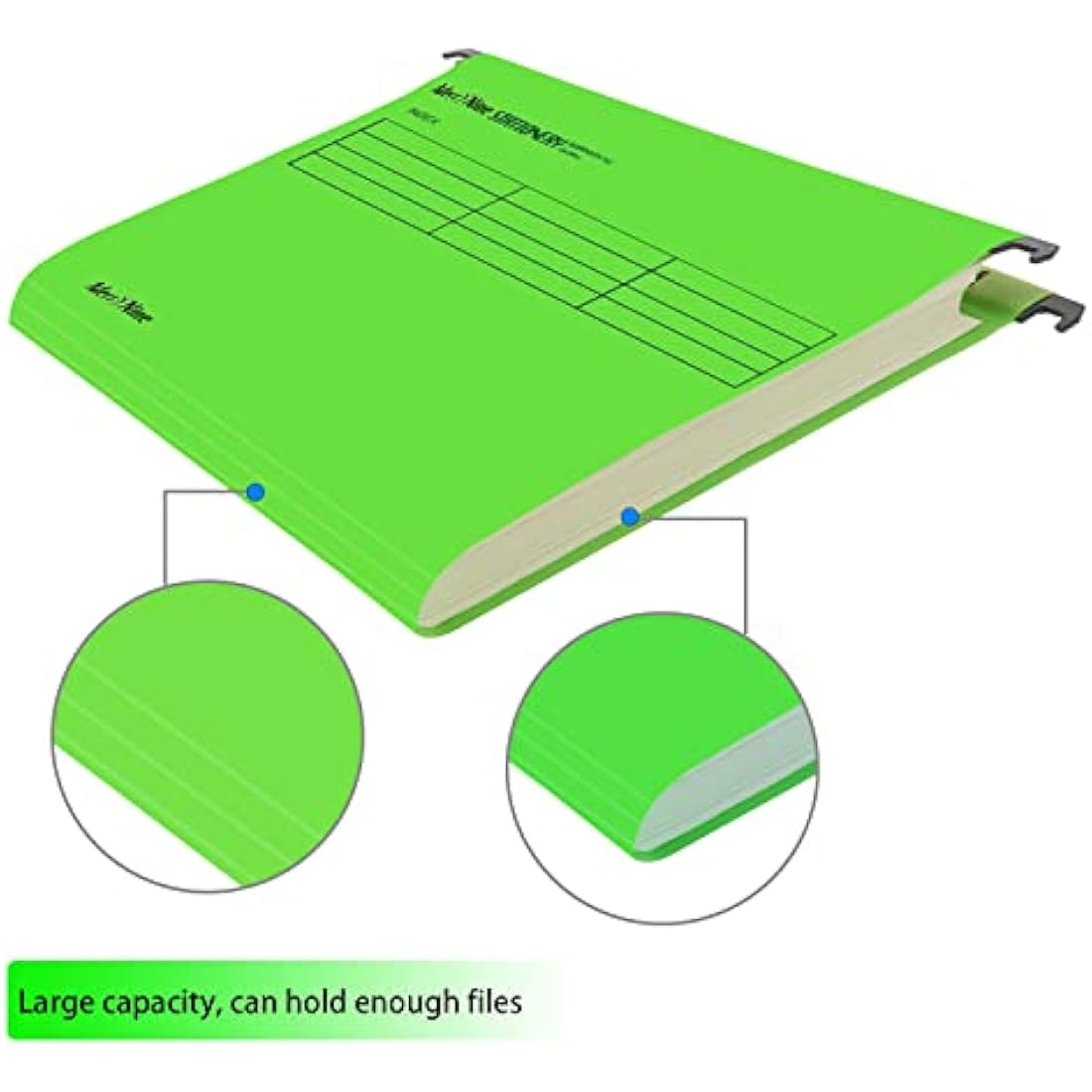 15PCS Polypropylene Foolscap Suspension Files – Emerald