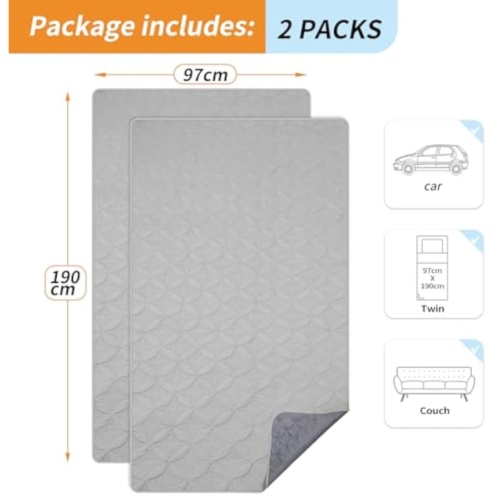 Jolof Store Waterproof Dog Blanket | 2-Pack Washable Furniture Protector