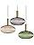 Jolof Store Modern Green Glass Pendant Light – Gold Copper Hanging Lamp