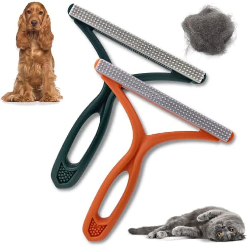 PawsOnly Pet Hair Remover - Double Sided Fabric Safe Lint Scraper Tool
