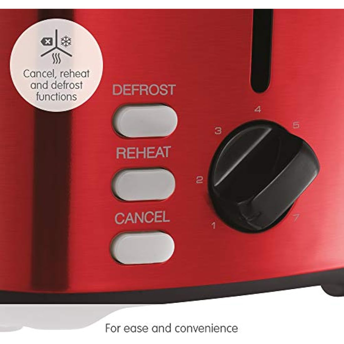 Morphy Richards Equip 2-Slice Toaster – Red Stainless Steel – 222066