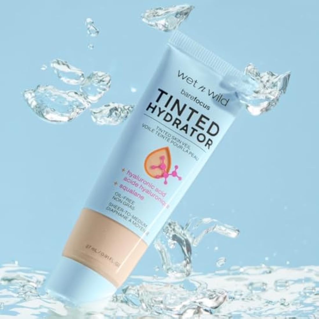 Wet n Wild Bare Focus Tinted Hydrator – Semi-Matte Moisturiser, Tan