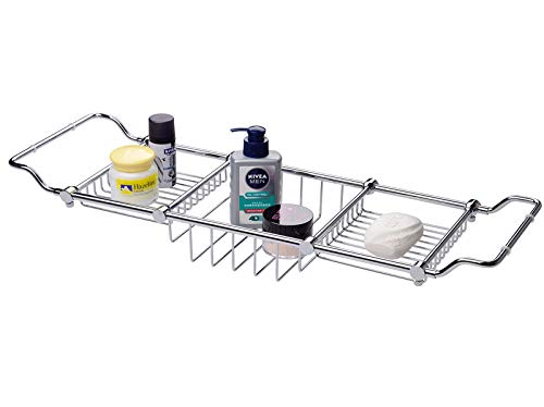 Bathtub Caddy Tray – Solid Brass Chrome Polished Adjustable