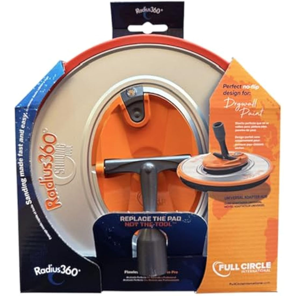 Full Circle Radius 360 Round Drywall Pole Sander – 9-Inch Sanding Tool