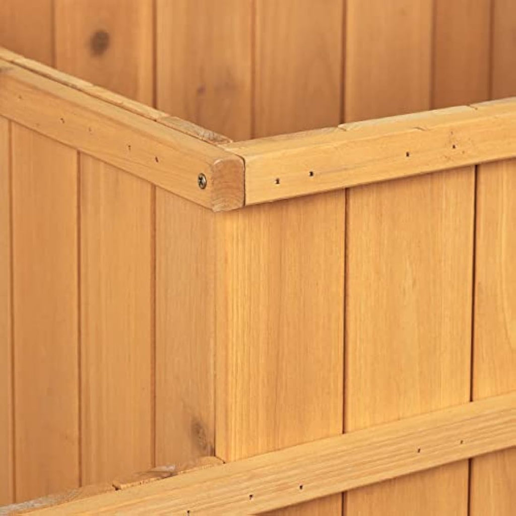 4-Tier Wooden Raised Bed – Tiered Herb Garden Planter