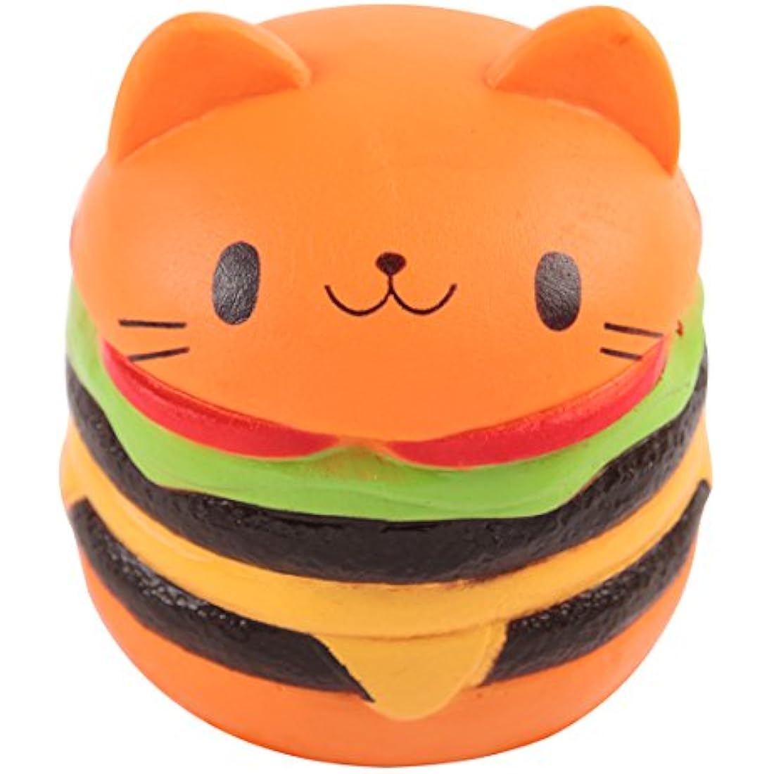 Anboor Hamburger Cat Squishy – Jumbo Slow Rising Kawaii Foam Toy