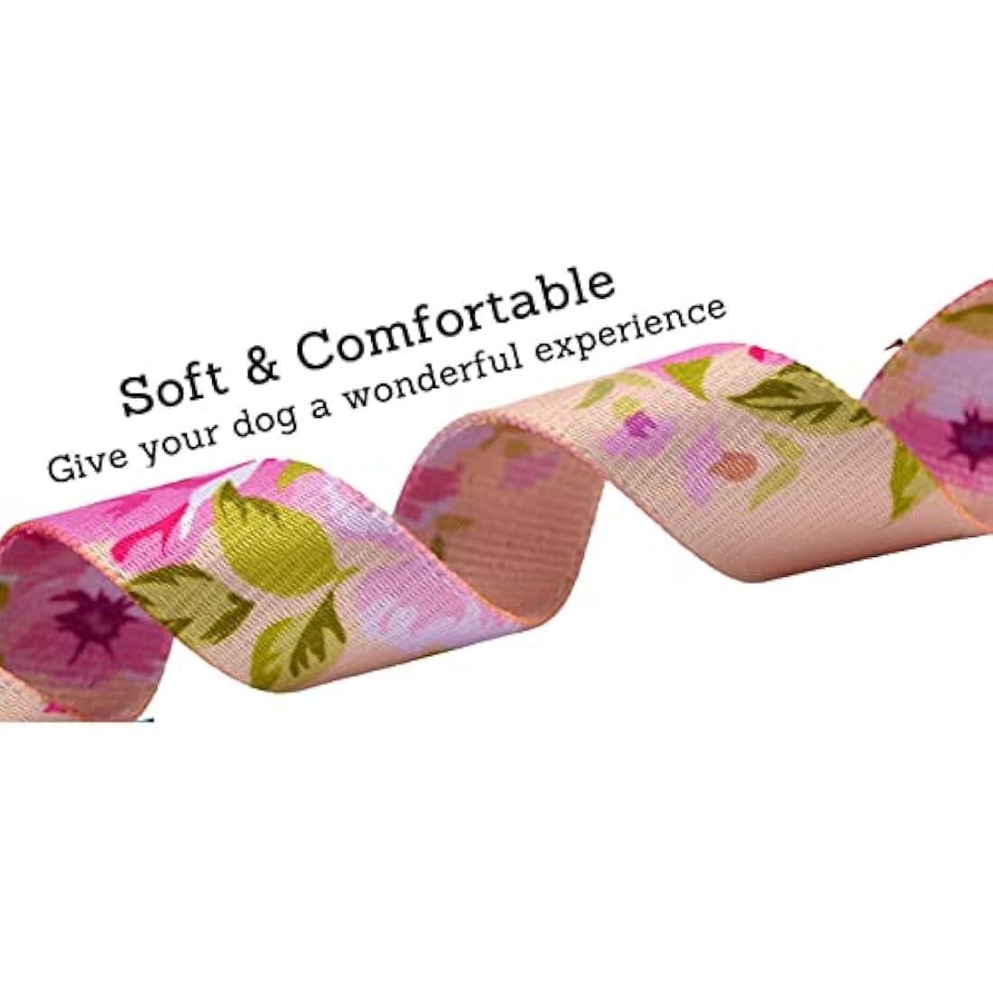 Bohemia Floral Dog Collar and Lead Set - Soft Adjustable XS