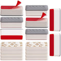 LUTER Universal Toilet Seat Bumper Kit | 8pcs Adhesive Buffer Set