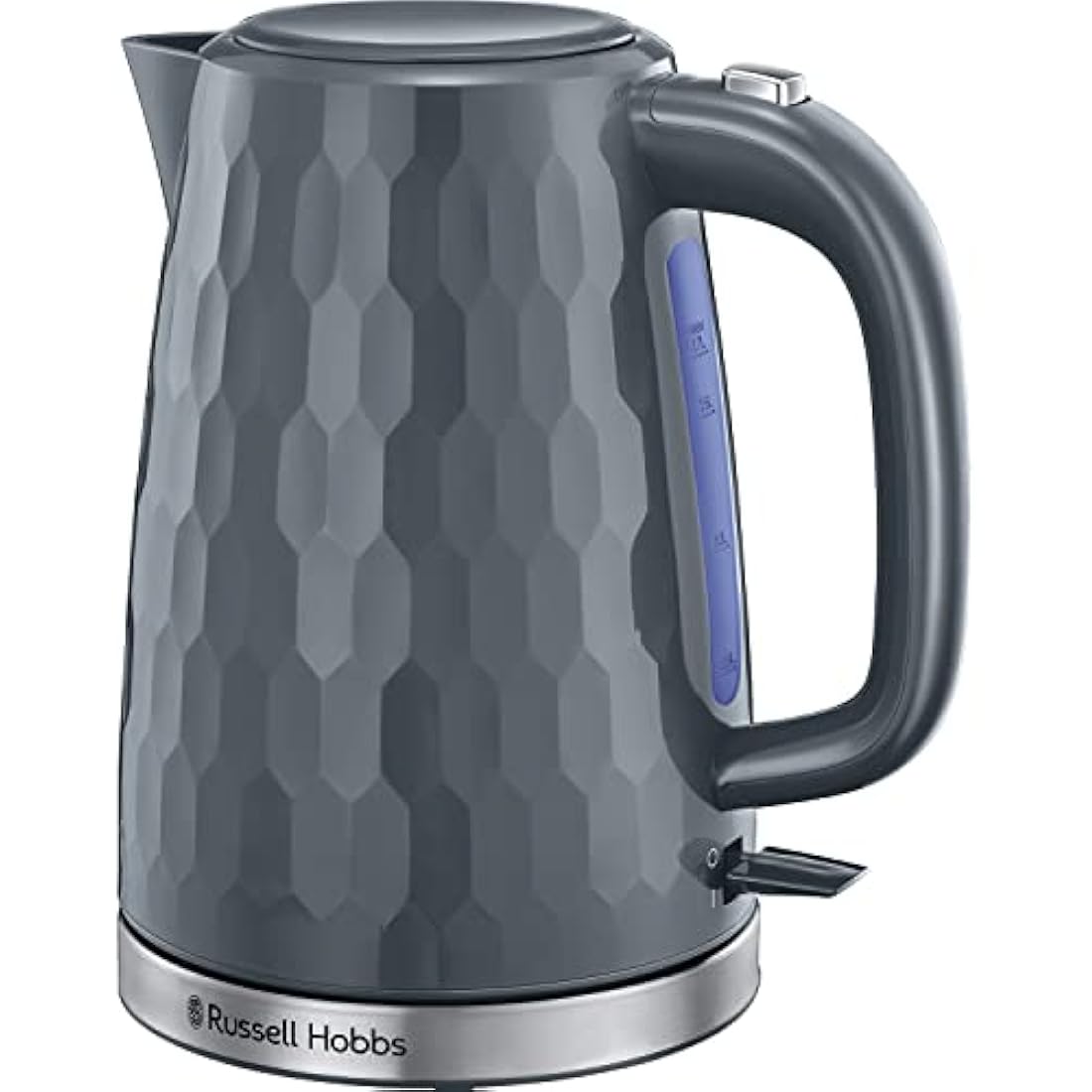Russell Hobbs Honeycomb Electric Kettle – 1.7L Rapid Boil, Grey