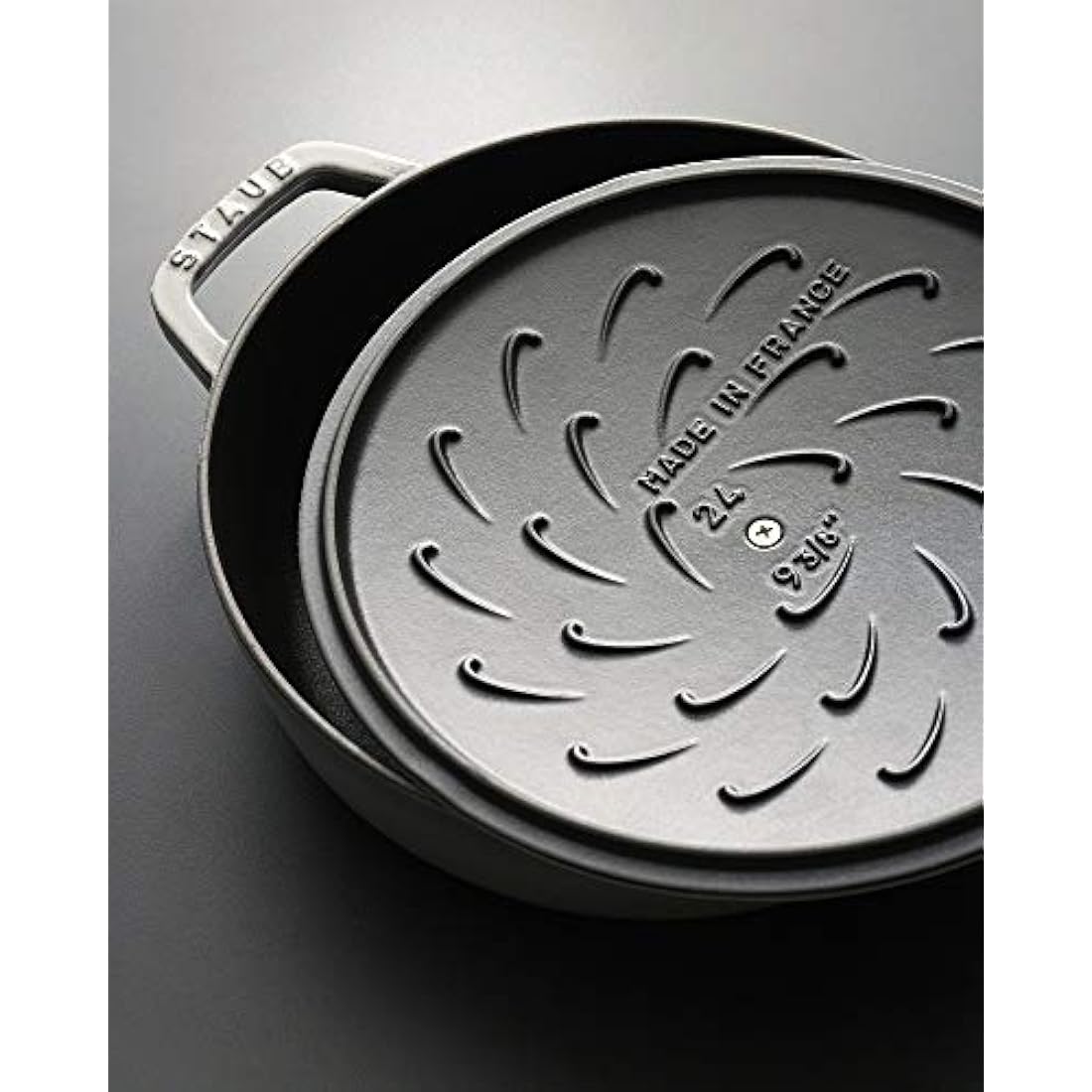Staub Cast Iron Chistera Braiser Pan - Graphite Grey - 28 cm