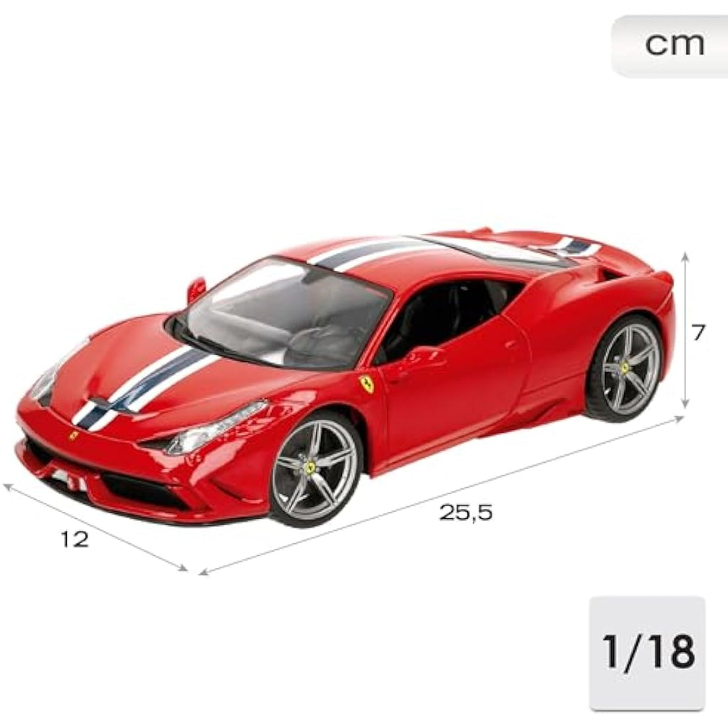 Ferrari 458 Speciale Diecast Model Car – 1:18 Scale Race and Play