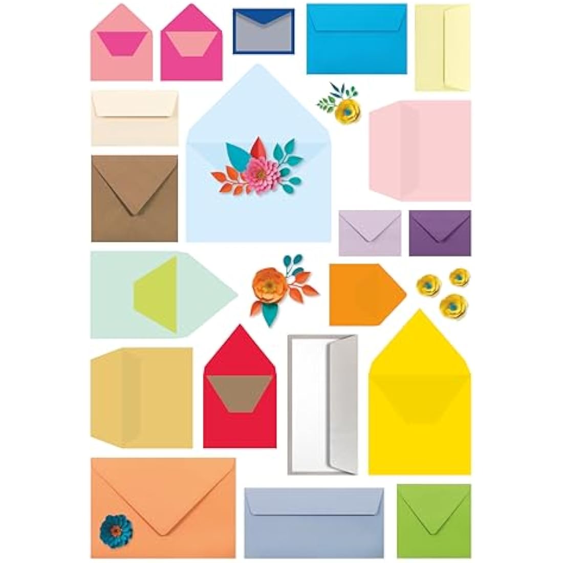 Clairefontaine Pollen C5 Envelopes - Intensive Red 120gsm (Pack of 20)