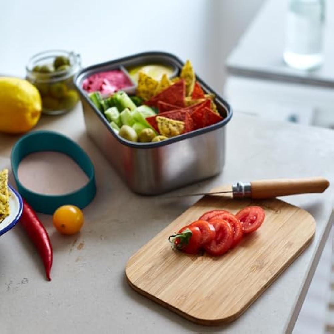 Black + Blum Stainless Steel Lunch Box with Bamboo Lid - 1.25L