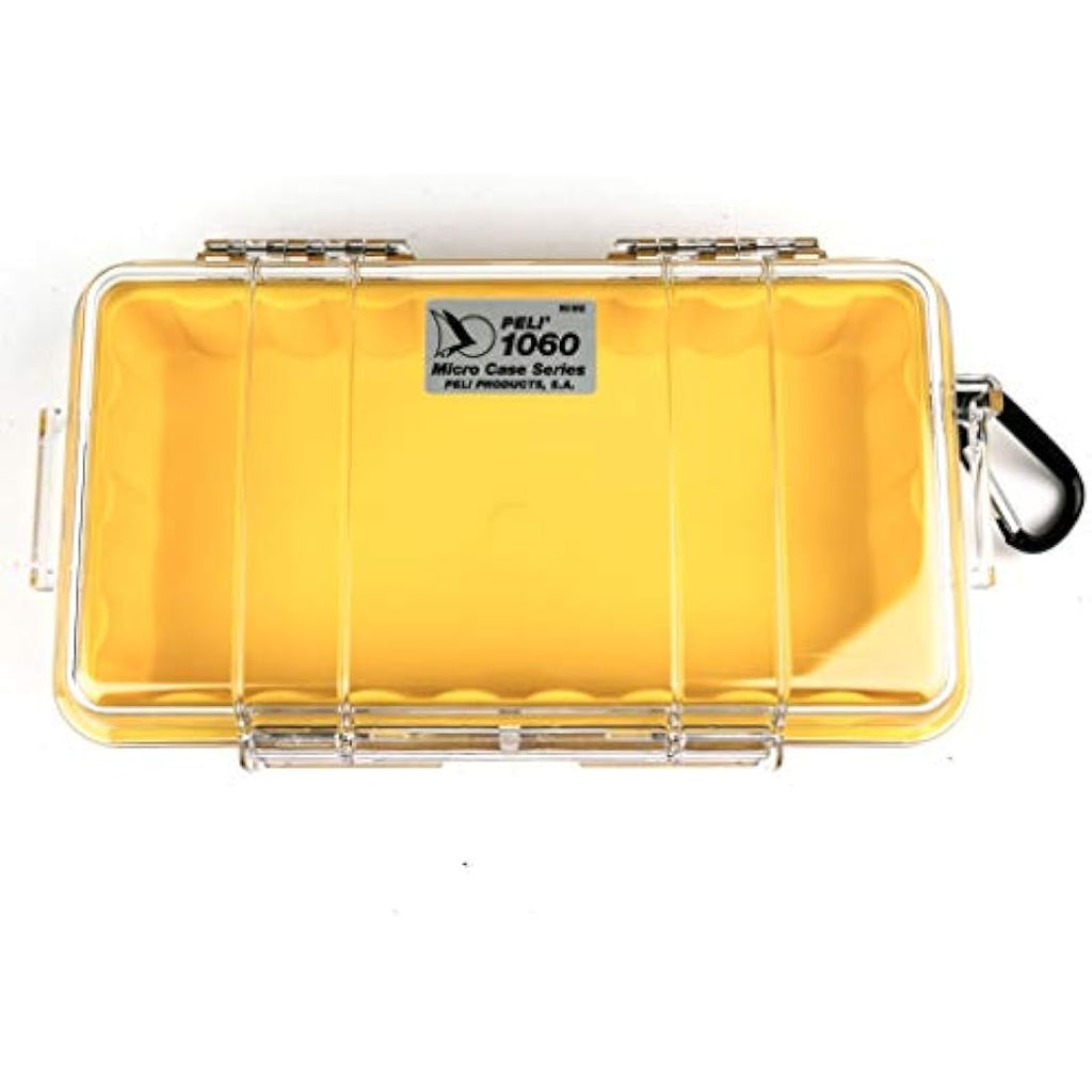Peli 1060 Micro Case | IP67 Watertight Protective Case - Clear/Yellow