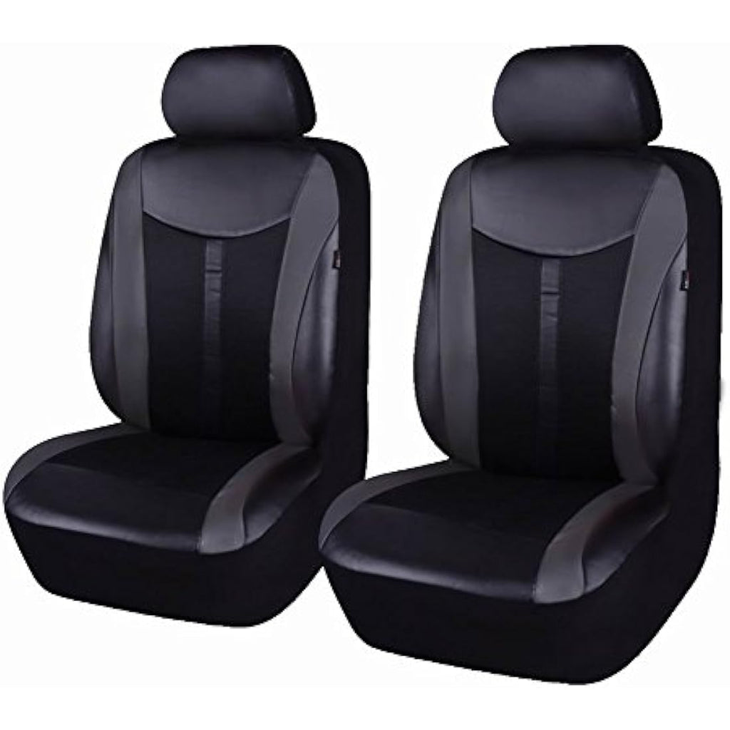 Car Seat Covers – 2 Front Seats Breathable PU Leather