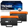 HALLOLUX TN3480 TN3430 Compatible Black Toner for Brother MFC-L5750DW (2 Pack)