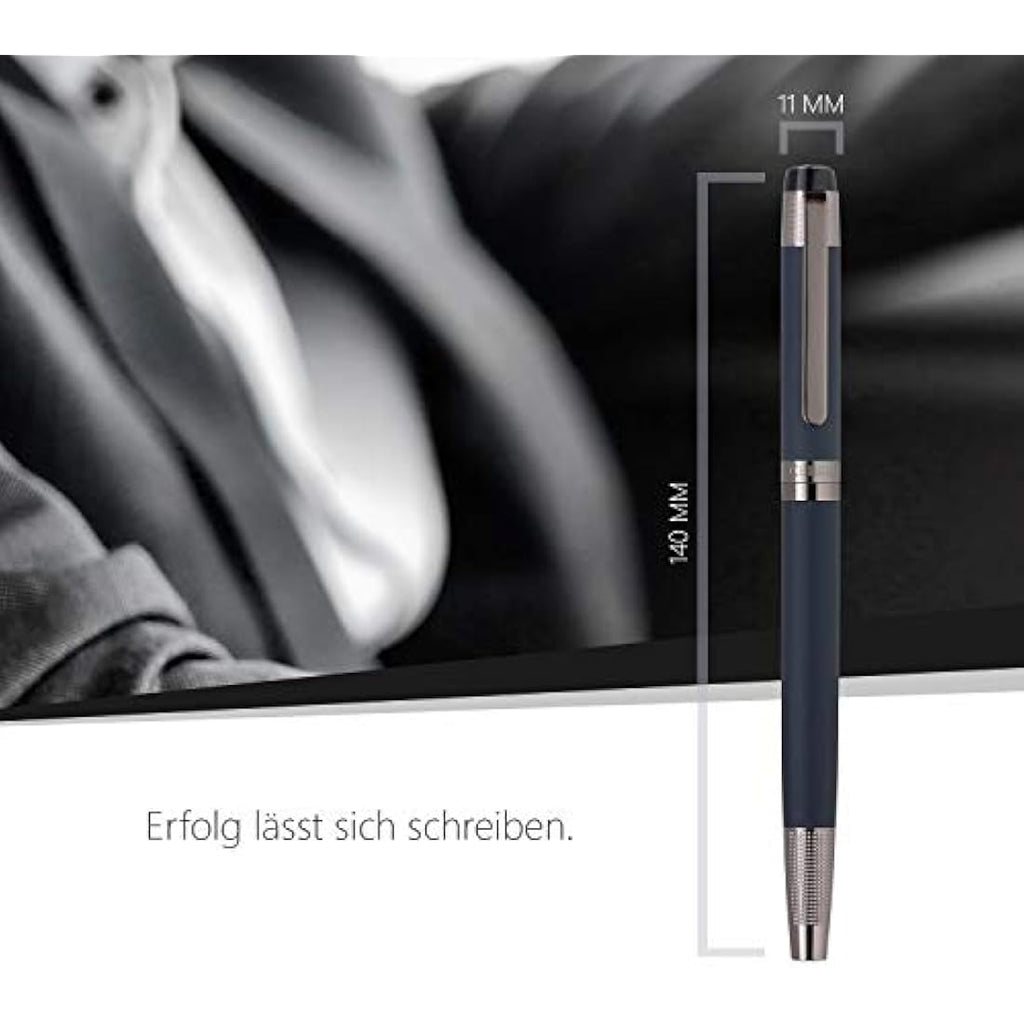Cerruti 1881 Thames Rollerball Pen – Blue Lacquer & Stainless Steel