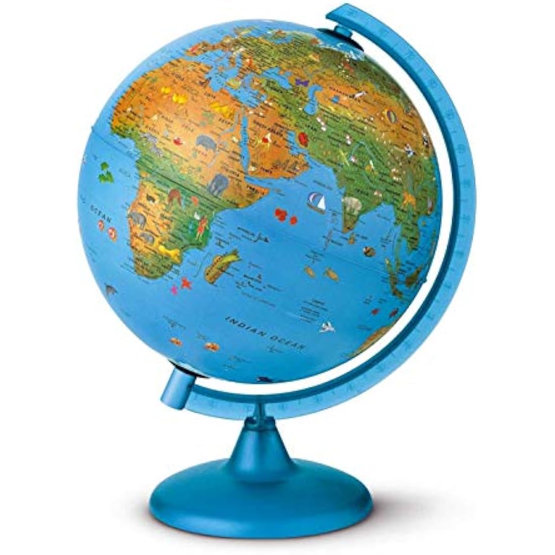 Tecnodidattica Arca Globe – 25 cm Illuminated Educational Desktop Globe