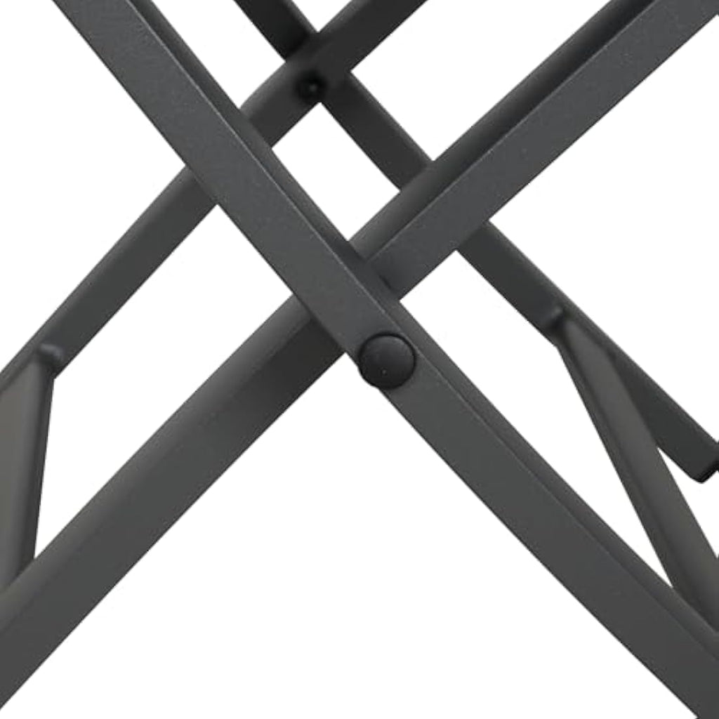 Folding Garden Footstool | Portable Aluminum Mesh Ottoman