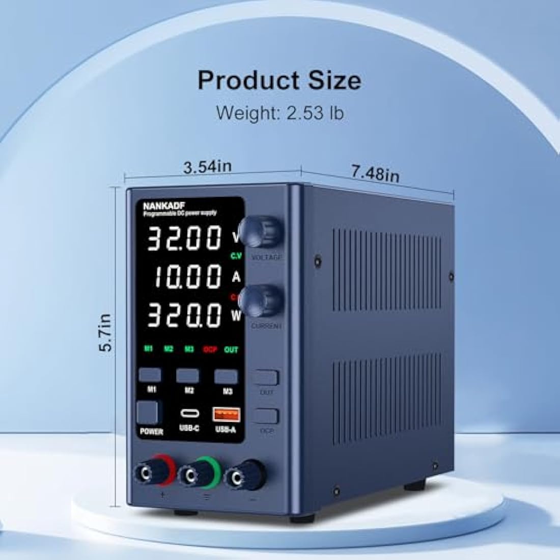 Variable DC Power Supply 32V 10A | Lab Bench Power Supply