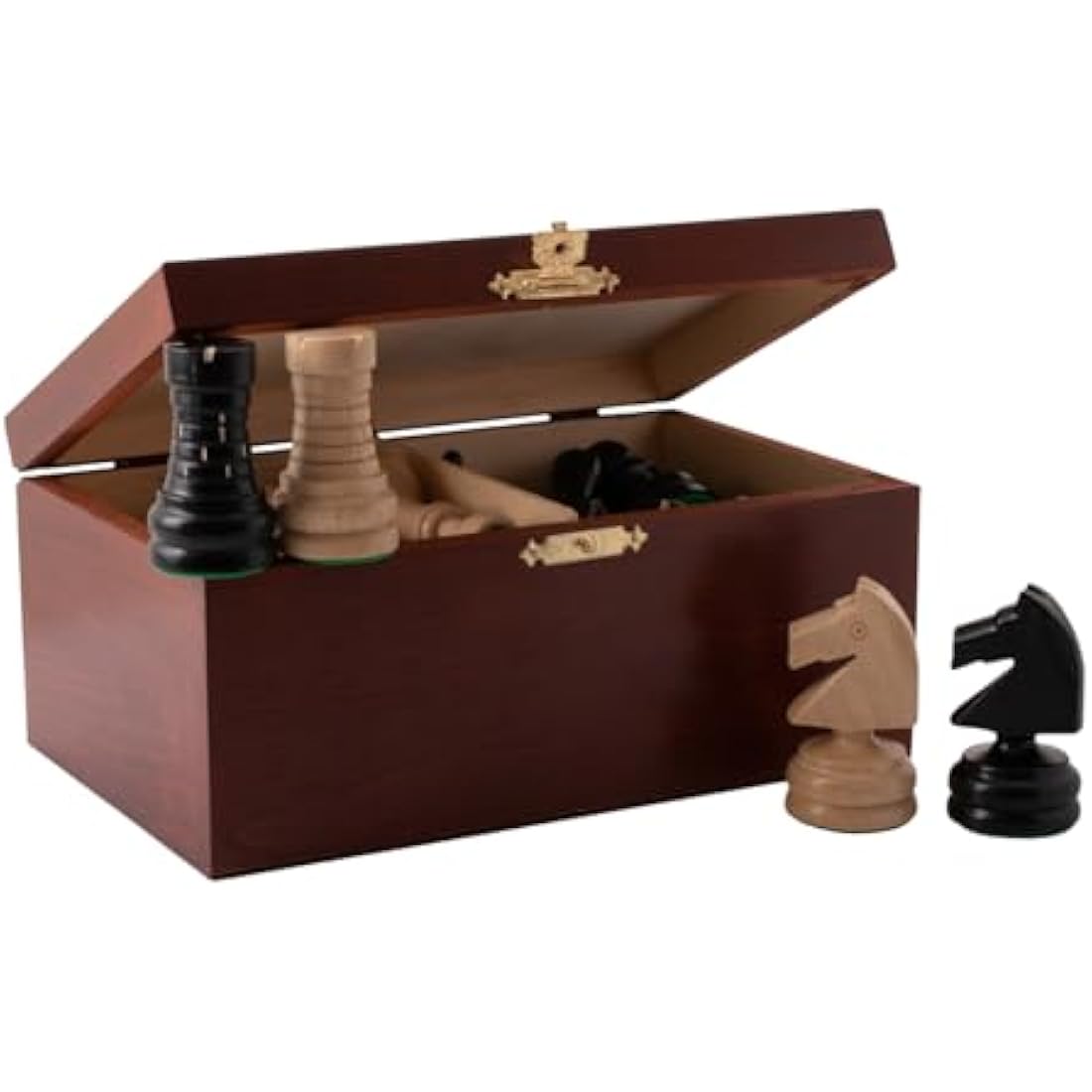Tournament Chess Pieces – Handmade Sycamore Wood Figures