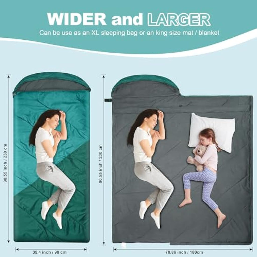 Mcota XL Sleeping Bag | Lightweight Waterproof Mummy Bag for Camping