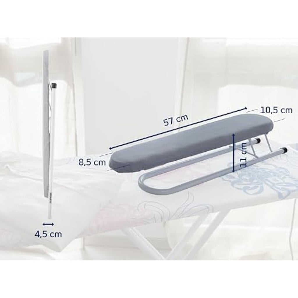 Leifheit Extra Long Sleeve Ironing Board – 57cm Foldable White Board