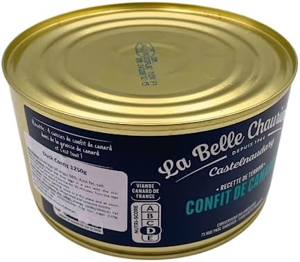 La Belle Chaurienne French Duck Confit – Gourmet Canned Duck, 1.25kg