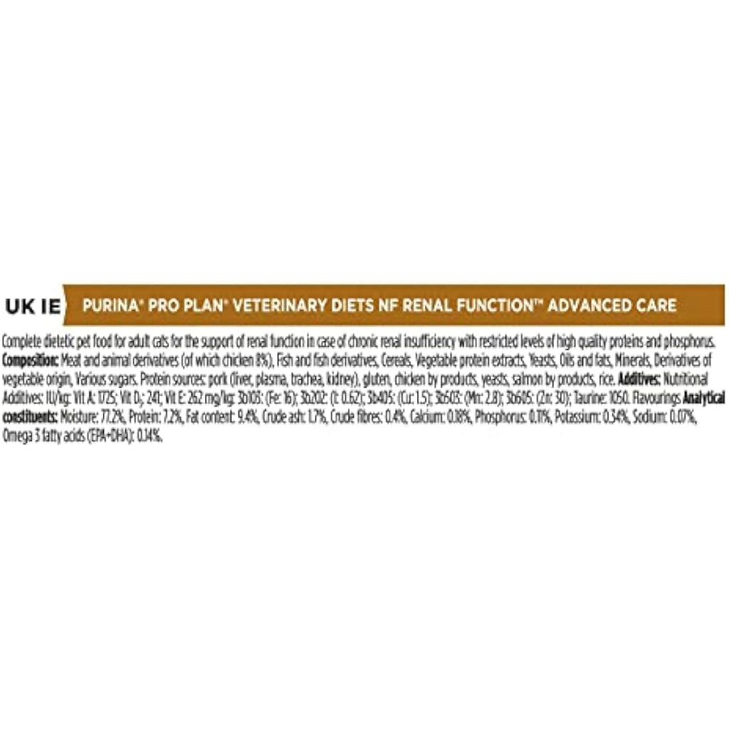 Purina Pro Plan NF Renal Function Wet Cat Food - Chicken 40x85g