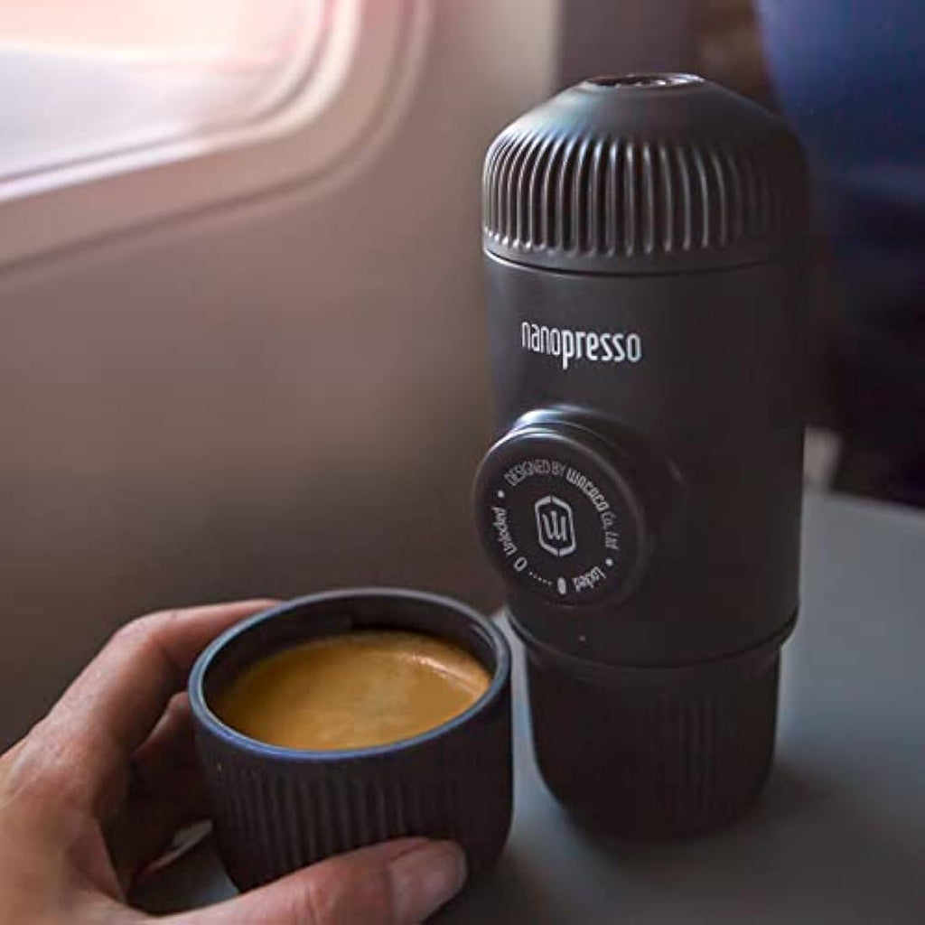 WACACO Nanopresso Portable Espresso Maker | NS Adapter & Ground Coffee