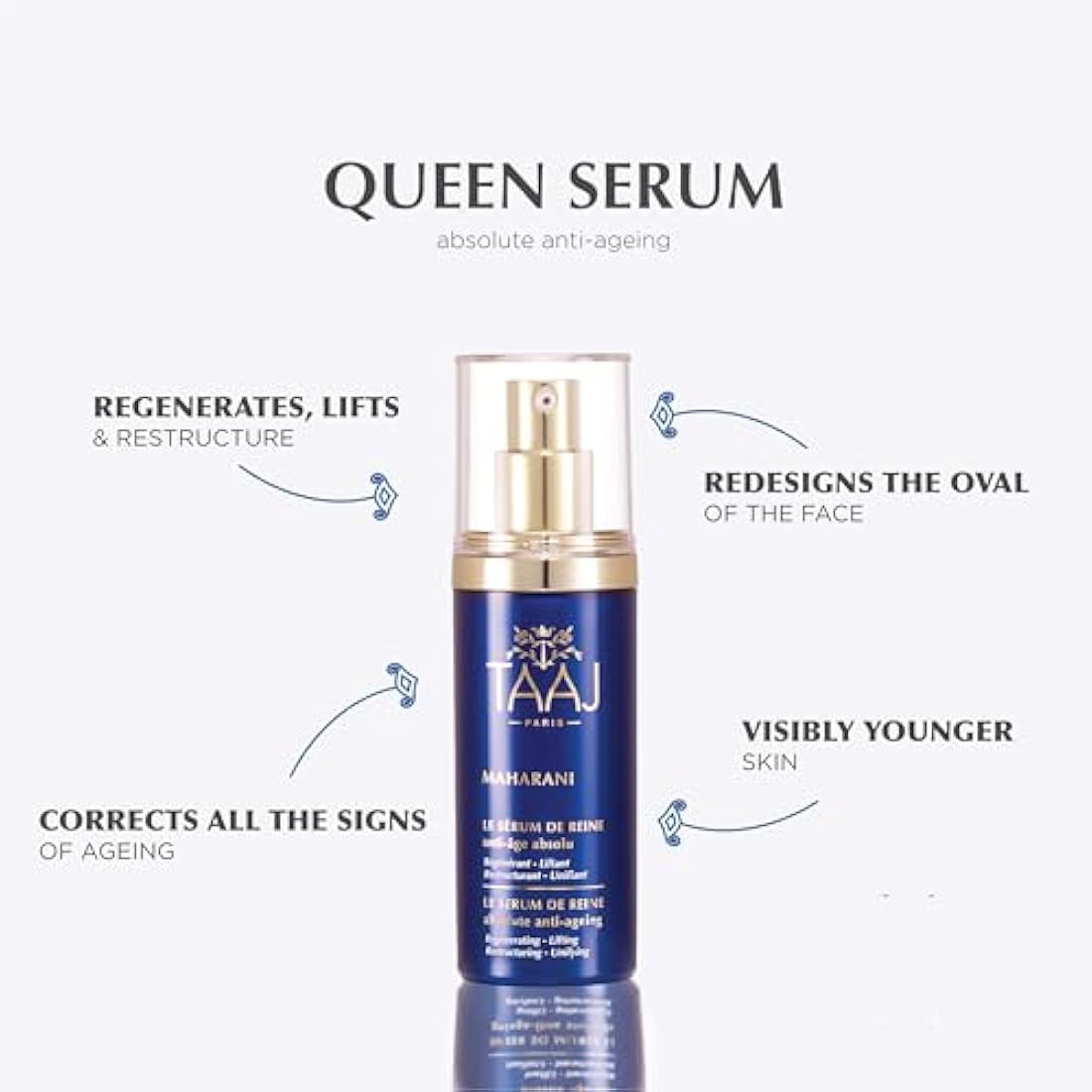 TAAJ Maharani Anti-Ageing Serum with Hyaluronic Acid & Collagen - 30ml