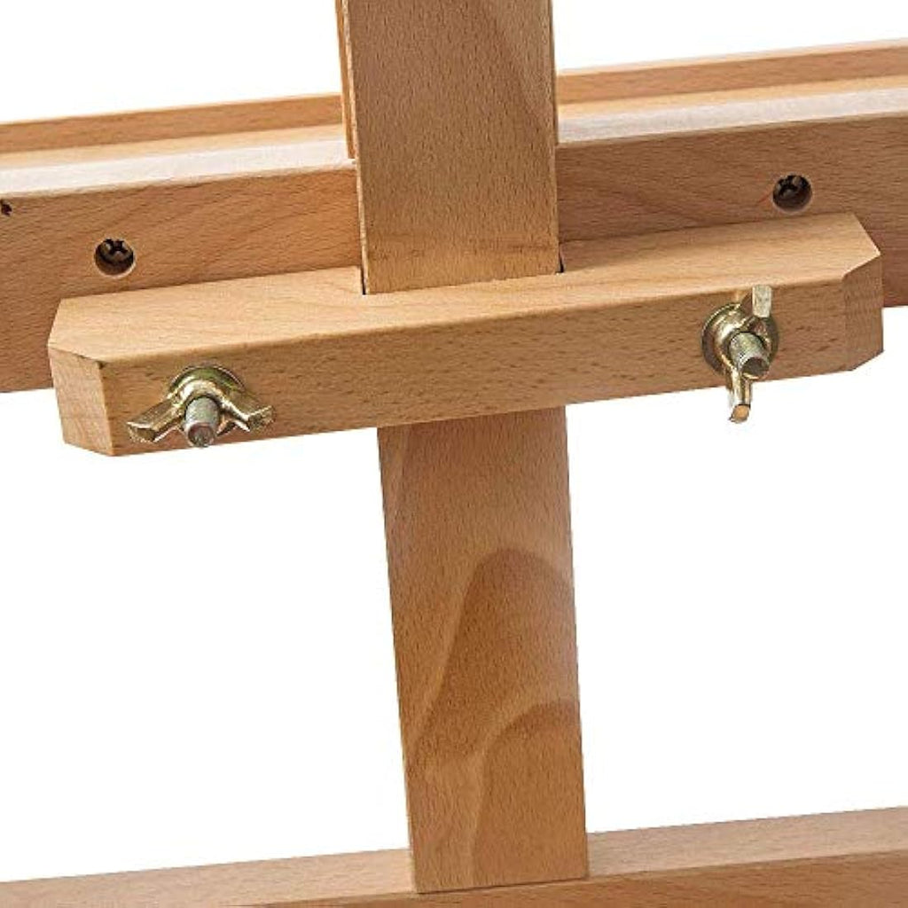 Mont Marte Beech Wood Box Floor Easel – Adjustable Studio Painting Stand