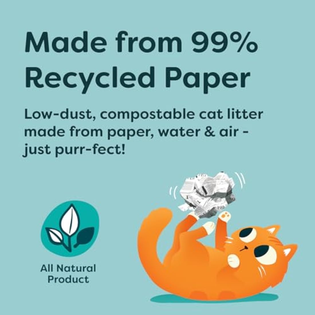 Breeder Celect Recycled Paper Cat Litter – 30L Non-Clumping Bedding