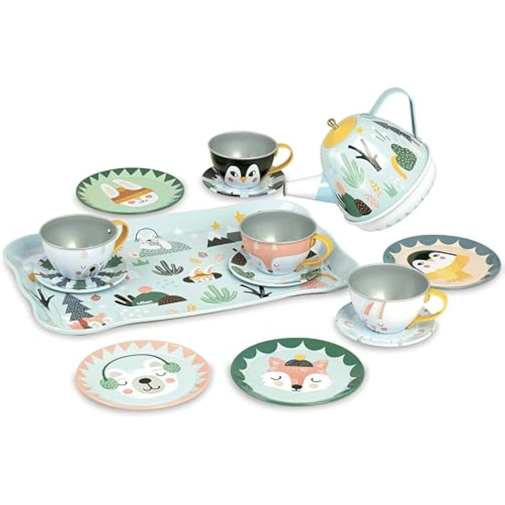 Vilac Musical Metal Tin Tea Set | Michelle Carlslund Iceland Theme