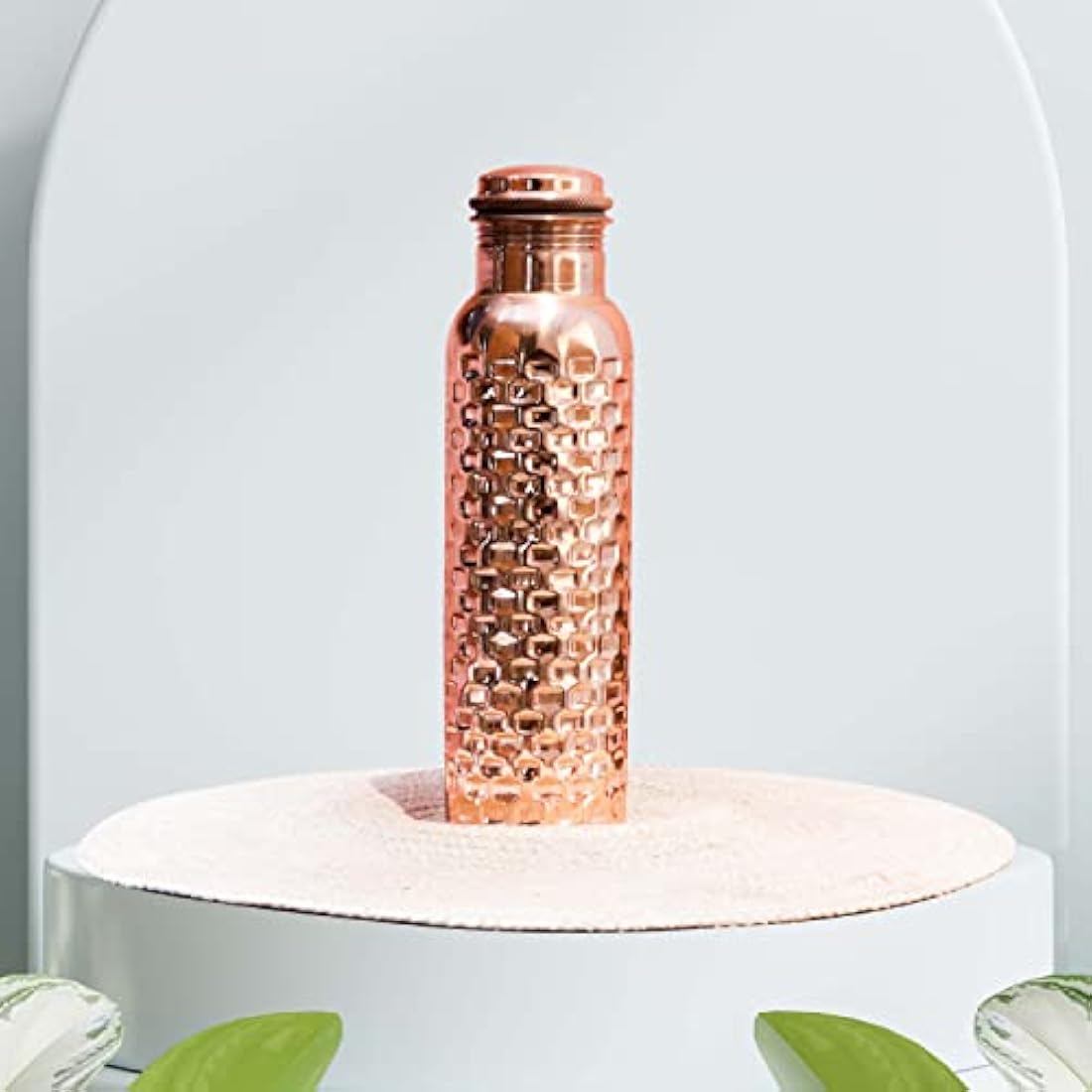Craft Trade Pure Copper Water Bottle Set - 1L Leak Proof Ayurvedic Design