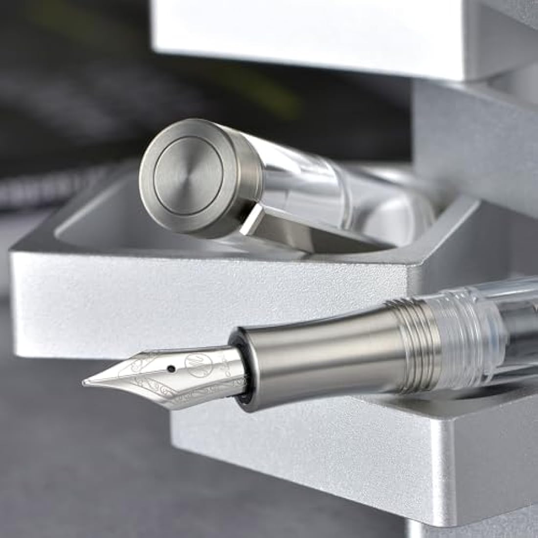 Asvine V200 Titanium Vacuum Filling Fountain Pen - Extra Fine Nib
